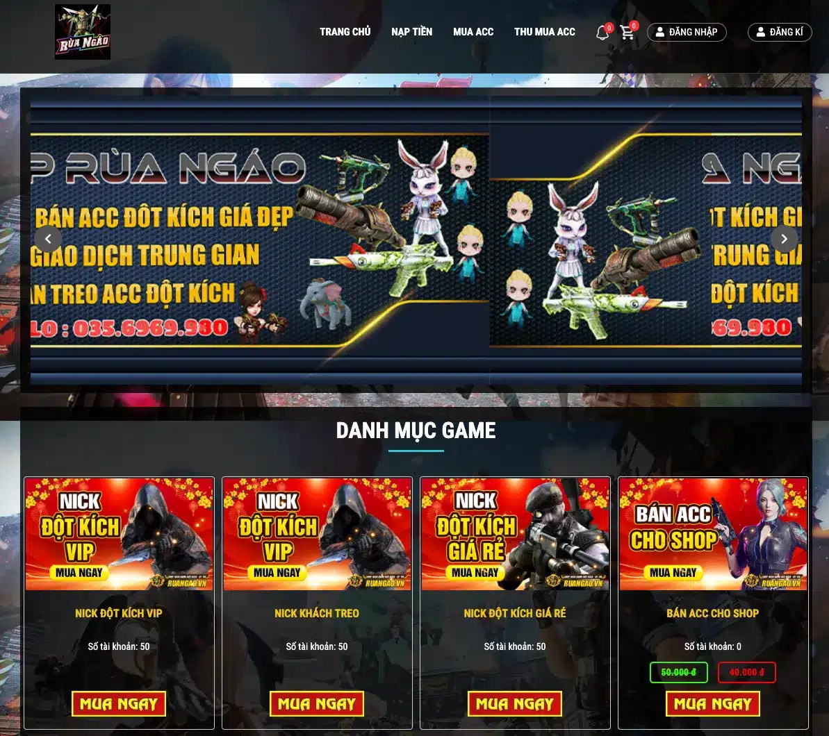 shopruangao.com - Shop Bán Nick Đột Kích Giá Rẻ