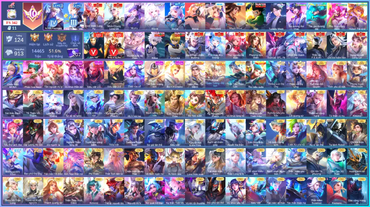 Cho acc garena liên quân miễn phí