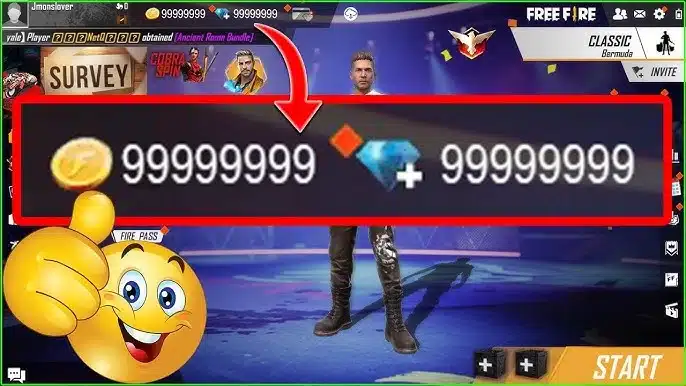 Free Fire Free Diamond UID 99999