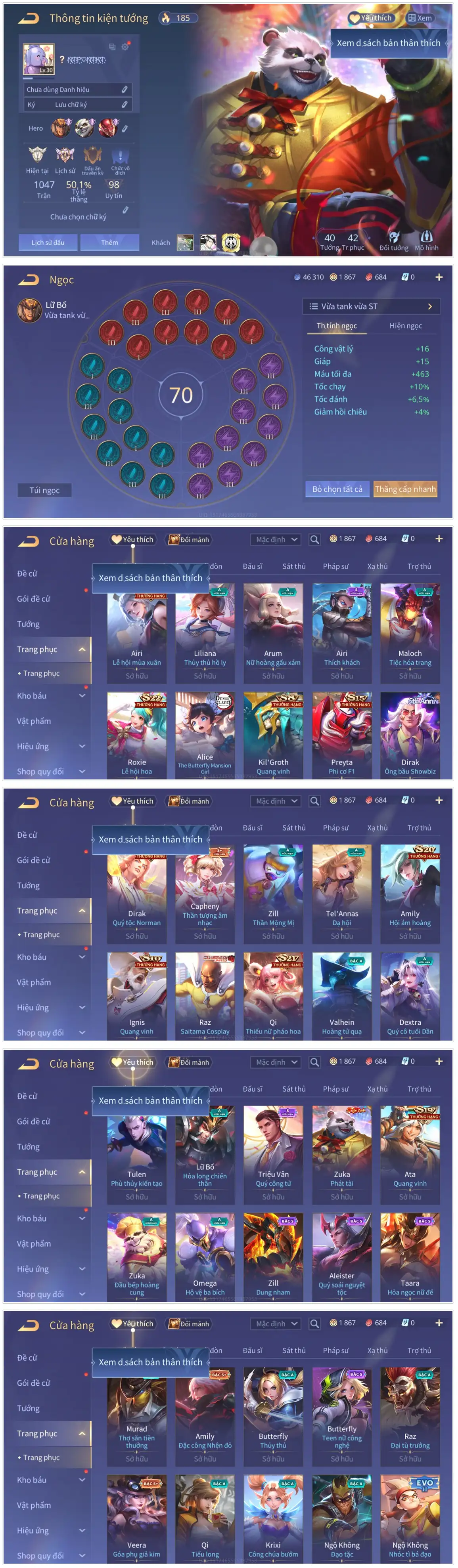 Shop acc LQ 5k miễn phí
