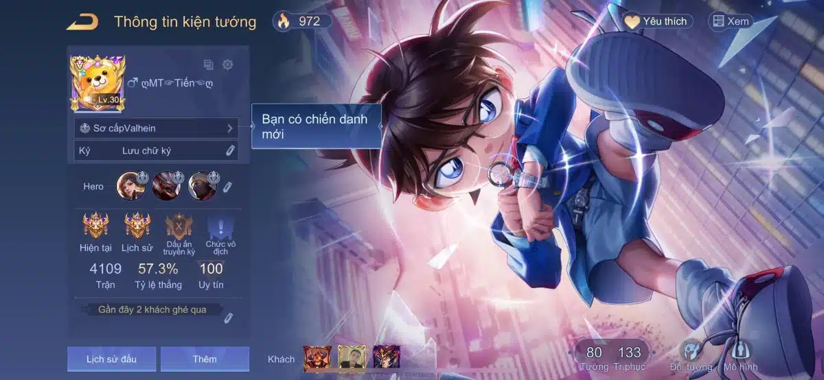 Acc Liên Quân 0đ trắng thông tin