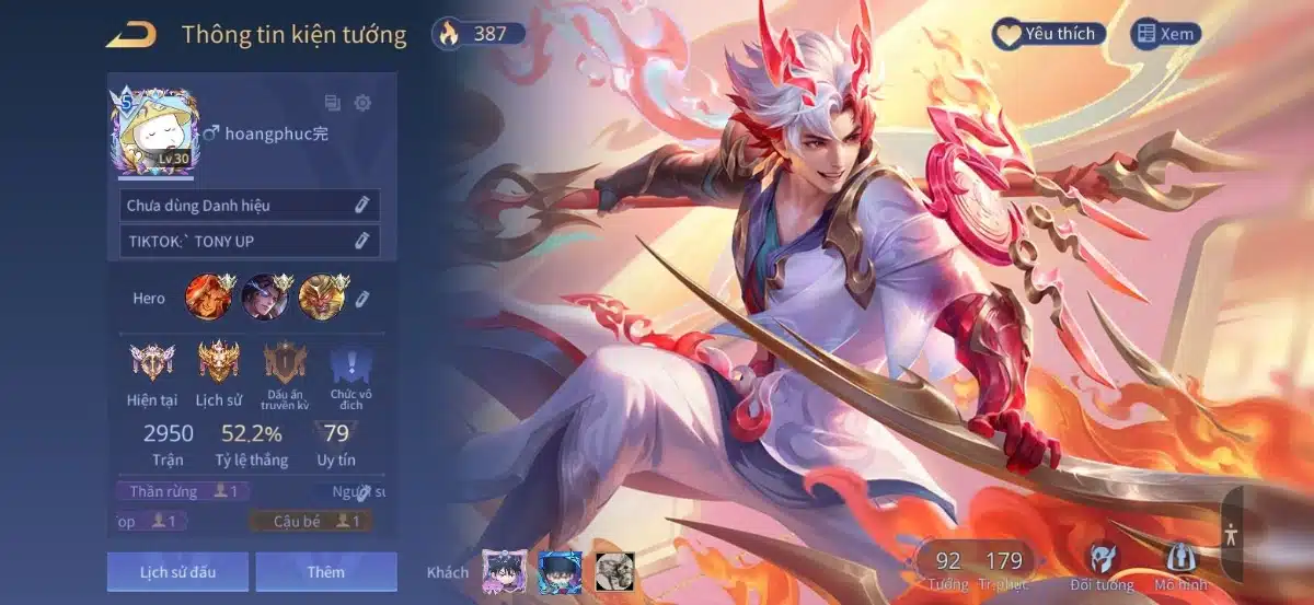 Cho acc LQ 0đ