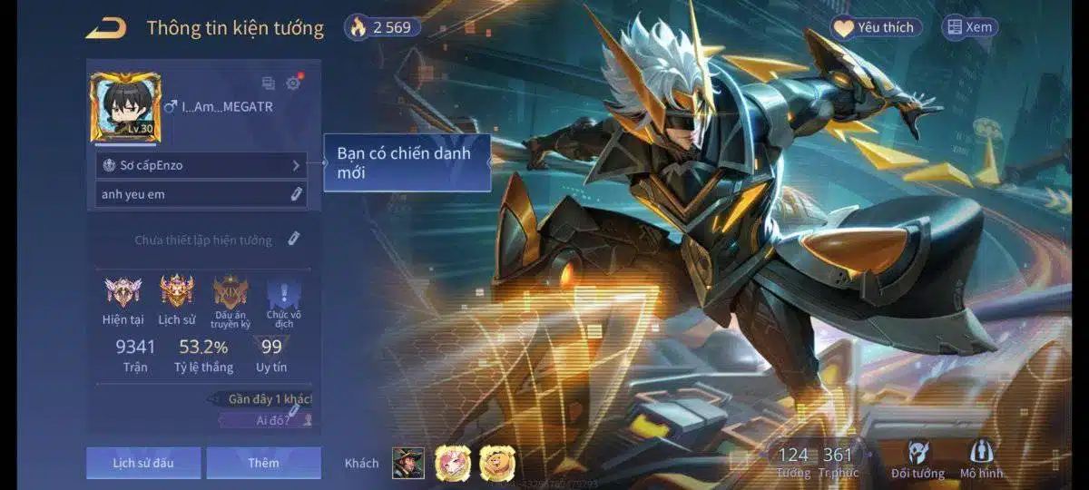 Share acc Liên Quân 0đ vip