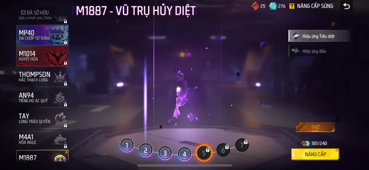 Ảnh nâng cấp M1887 Vũ Trụ Hủy Diệt Lv7