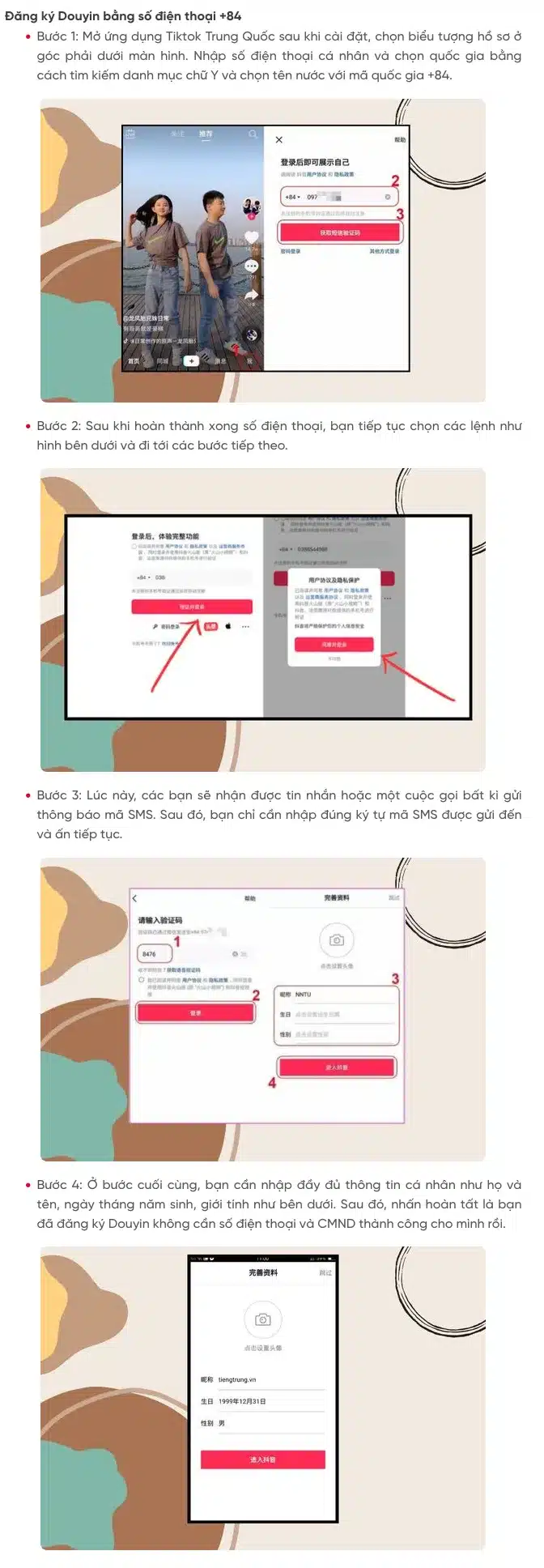 Cách đăng ký Douyin không cần CMND/CCCD