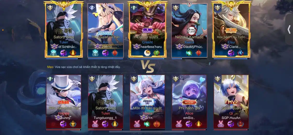 Shop acc Liên Quân 0k full tướng