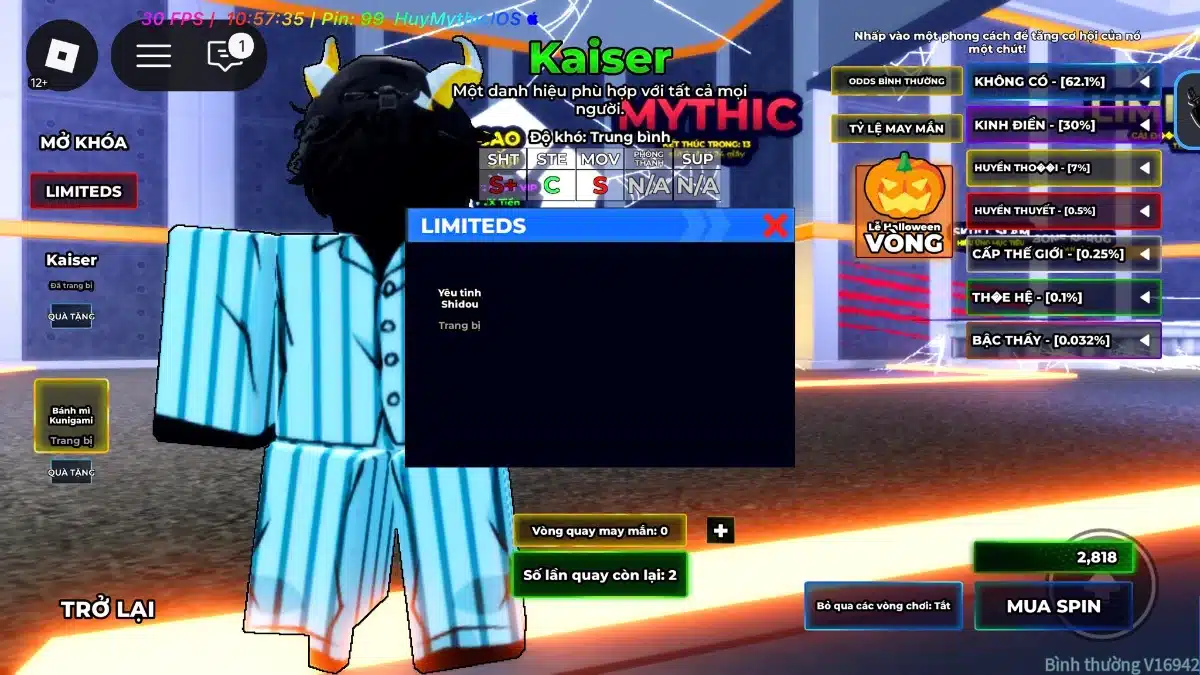 Acc Blue Lock free VIP