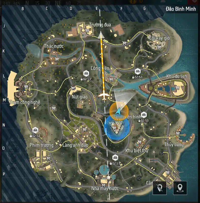 Bản đồ FF Đảo Bình Minh (Solara)