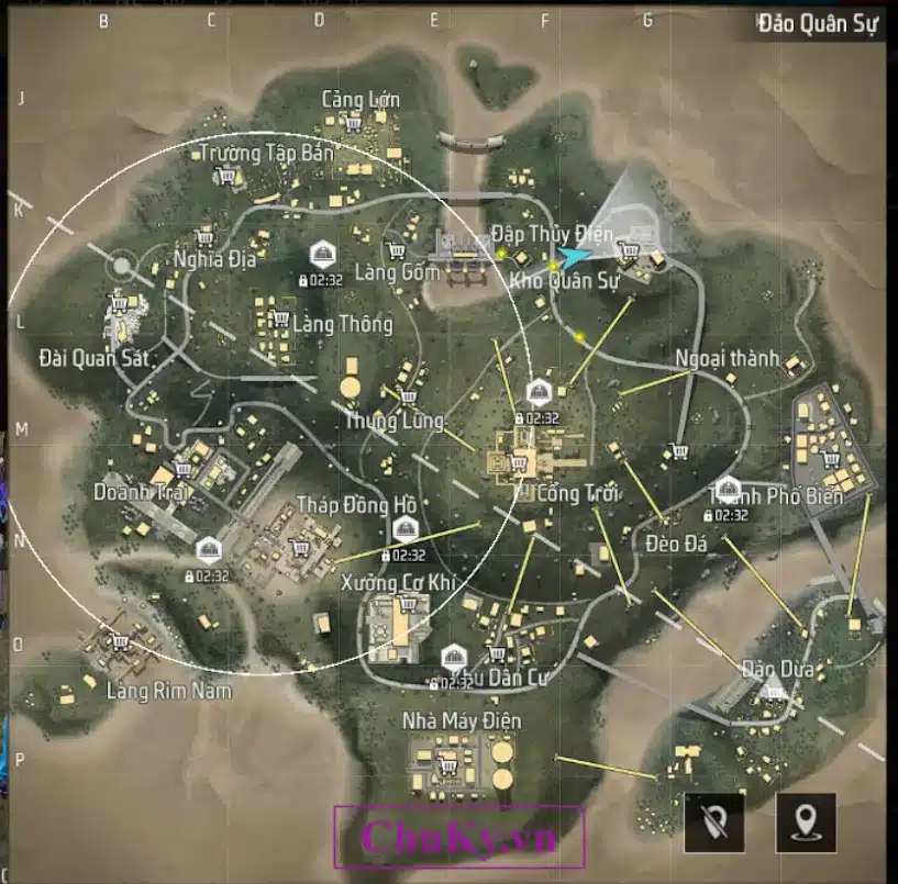 Bản đồ FF đảo quân sự