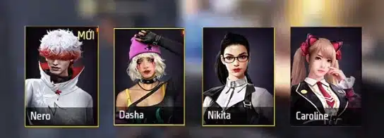 Combo nhân vật Free Fire mạnh nhất