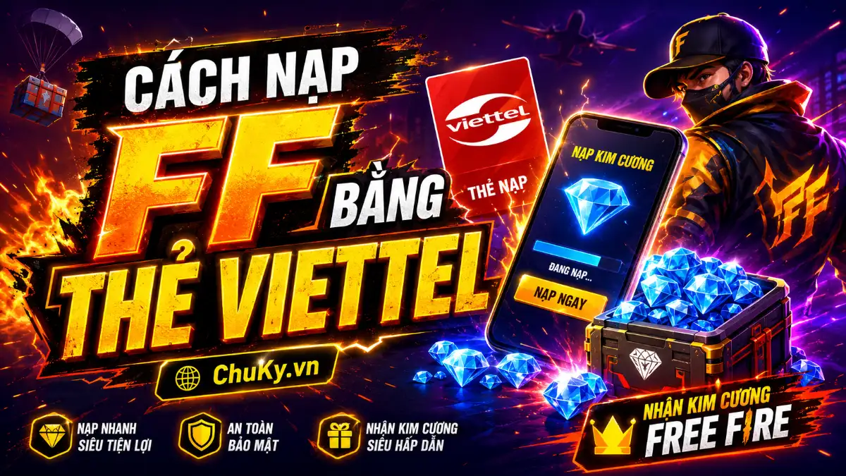 Nạp FF bằng thẻ Viettel