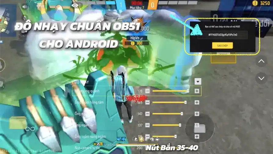 Setting Free Fire độ nhạy 2 3 4 ngón và nút bắn