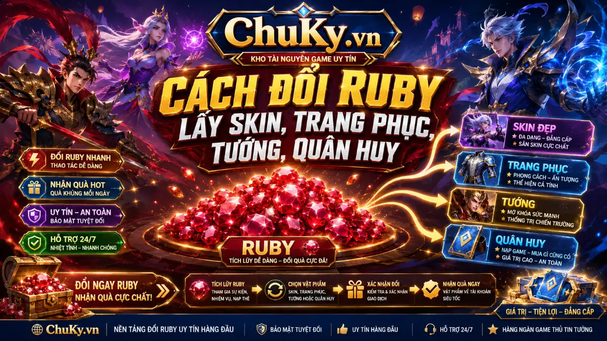Cách Đổi Ruby