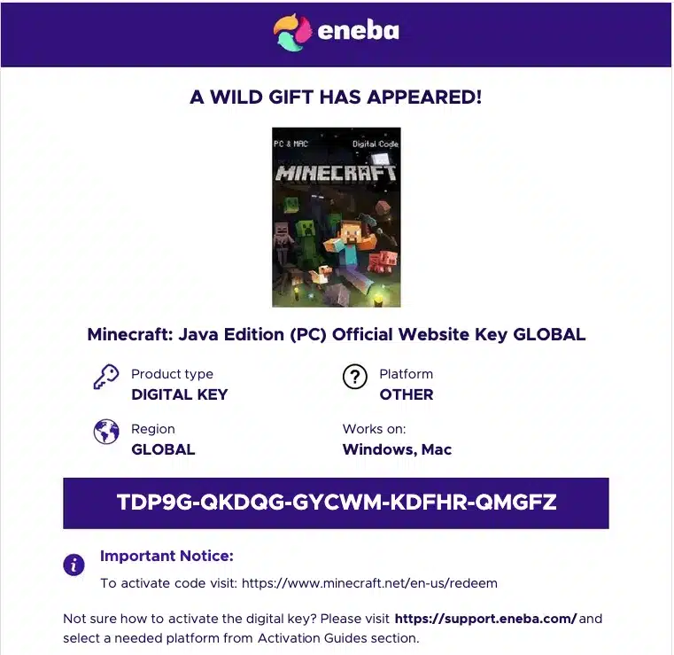 Chia sẽ Key Minecraft free