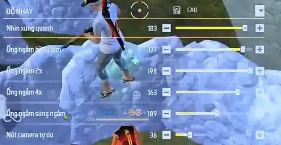 Độ nhạy Free Fire Oppo full đỏ