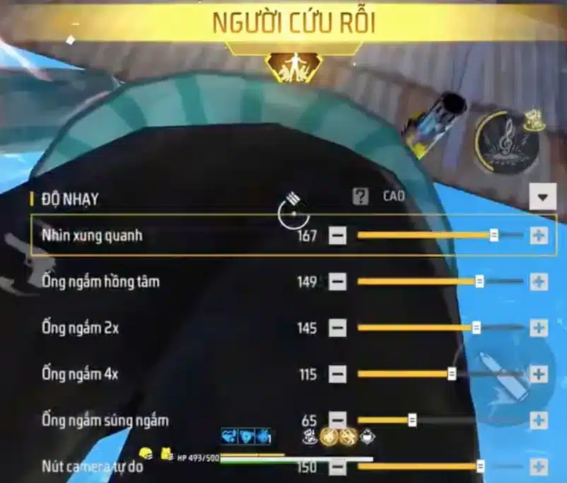 Độ nhạy Samsung Free Fire Ob52