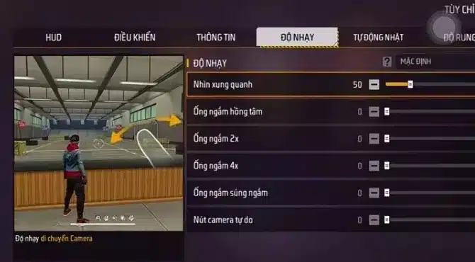 Độ nhạy nút bắn Oppo OB52