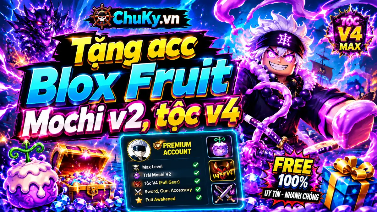 Acc Blox Fruit Mochi v2, Tộc v4