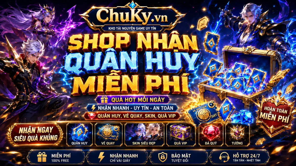 Shop Nhận Quân Huy Miễn Phí