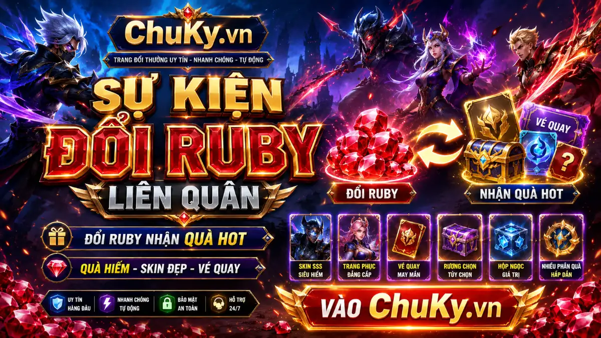 Sự Kiện Đổi Ruby
