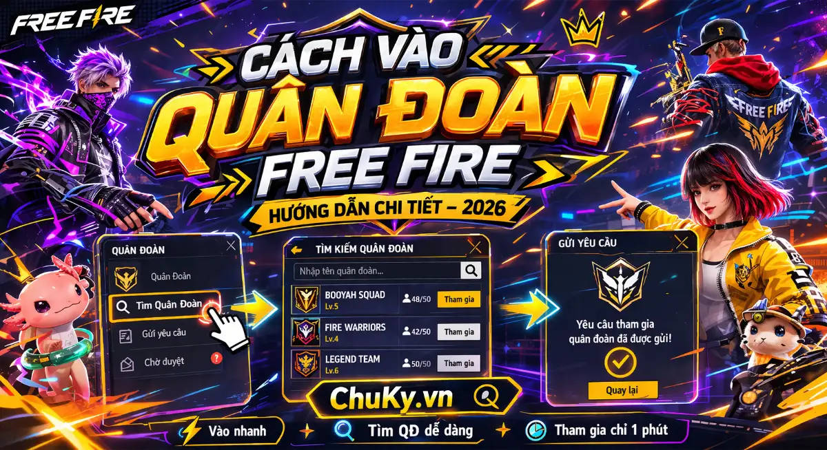 Cách Vào Quân Đoàn Free Fire OB53