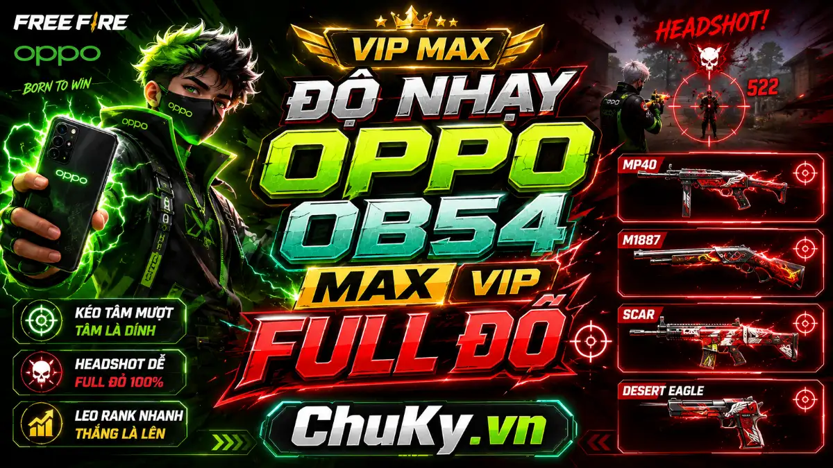 Độ Nhạy FF Oppo OB54