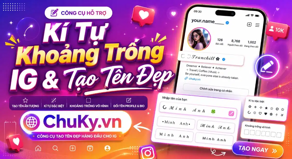 Kí Tự Khoảng Trống IG