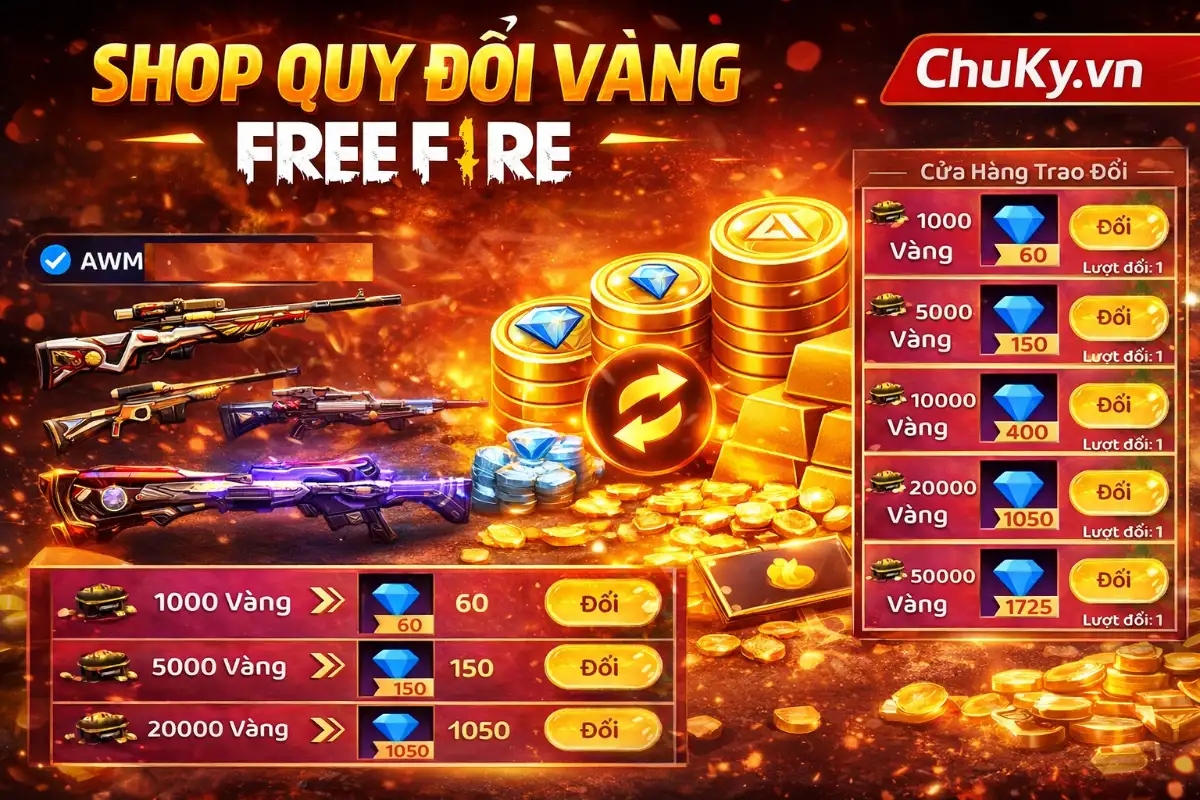 Shop Quy Đổi Vàng FF
