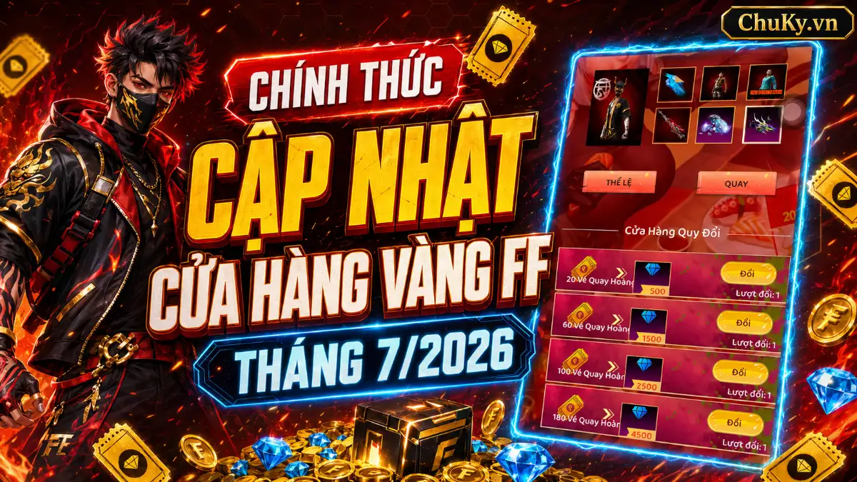 Shop quy đổi vàng FF 7/2026