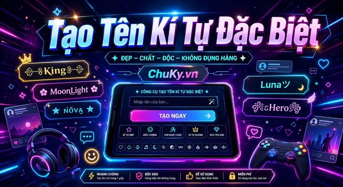 Tạo Tên Kí Tự Đẹp