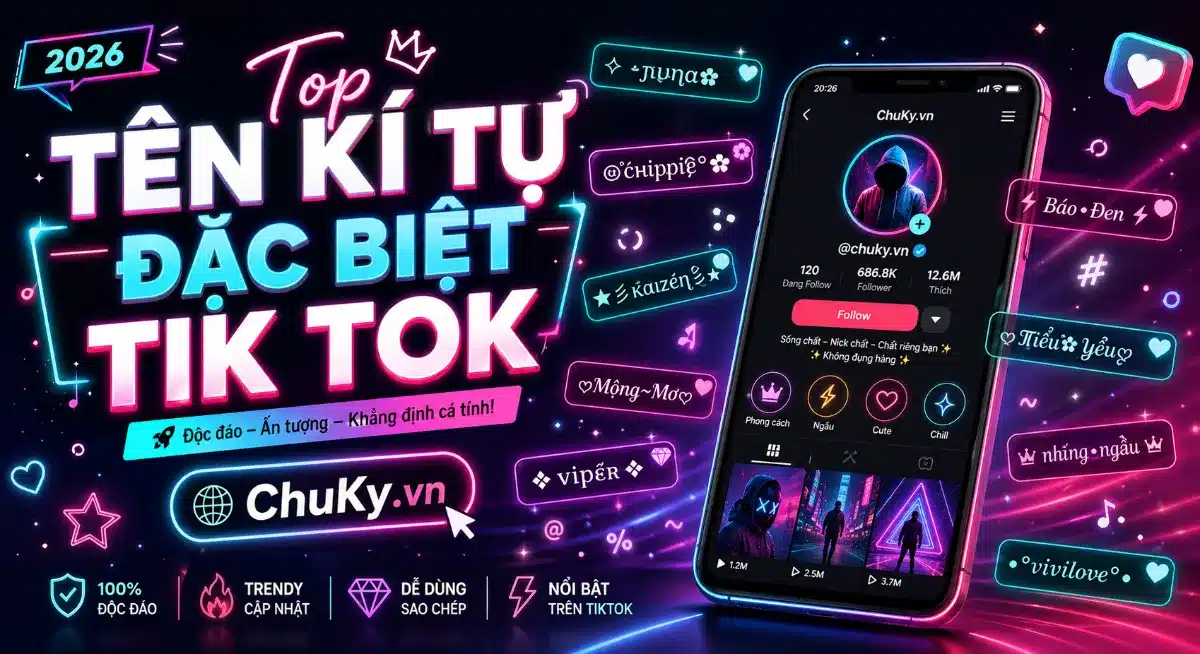 Tên Kí Tự Đặc Biệt Tik Tok
