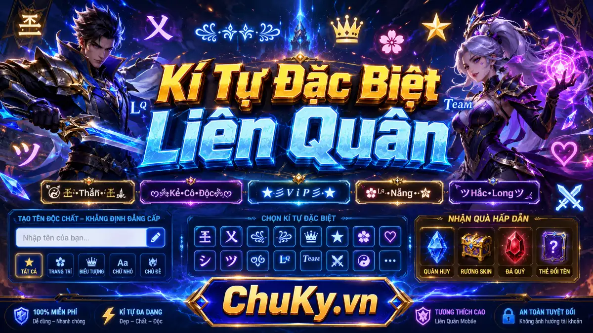 Kí Tự Đặc Biệt Liên Quân