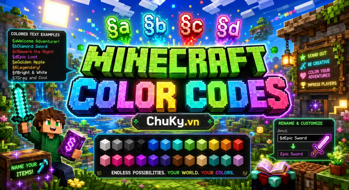 Minecraft Color Codes