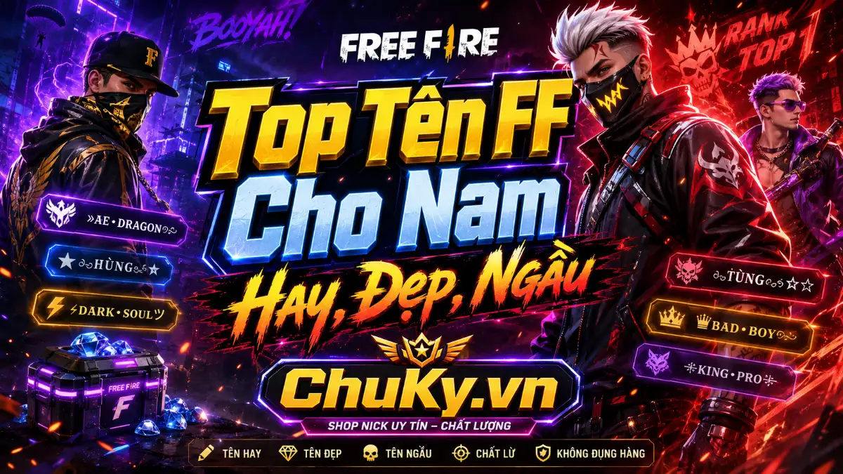 Tên FF Hay Cho Nam