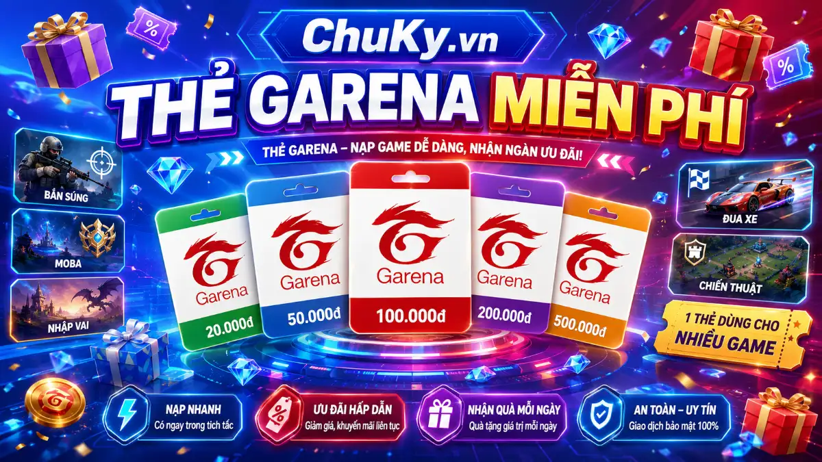 Thẻ Garena Miễn Phí