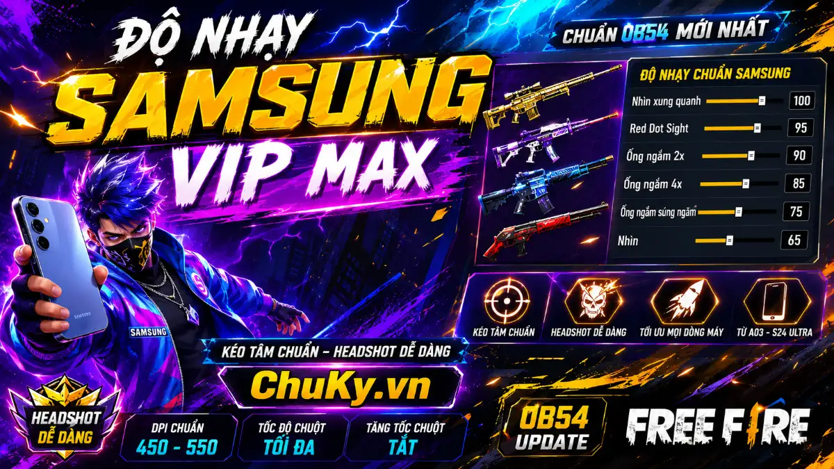 Độ nhạy Samsung
