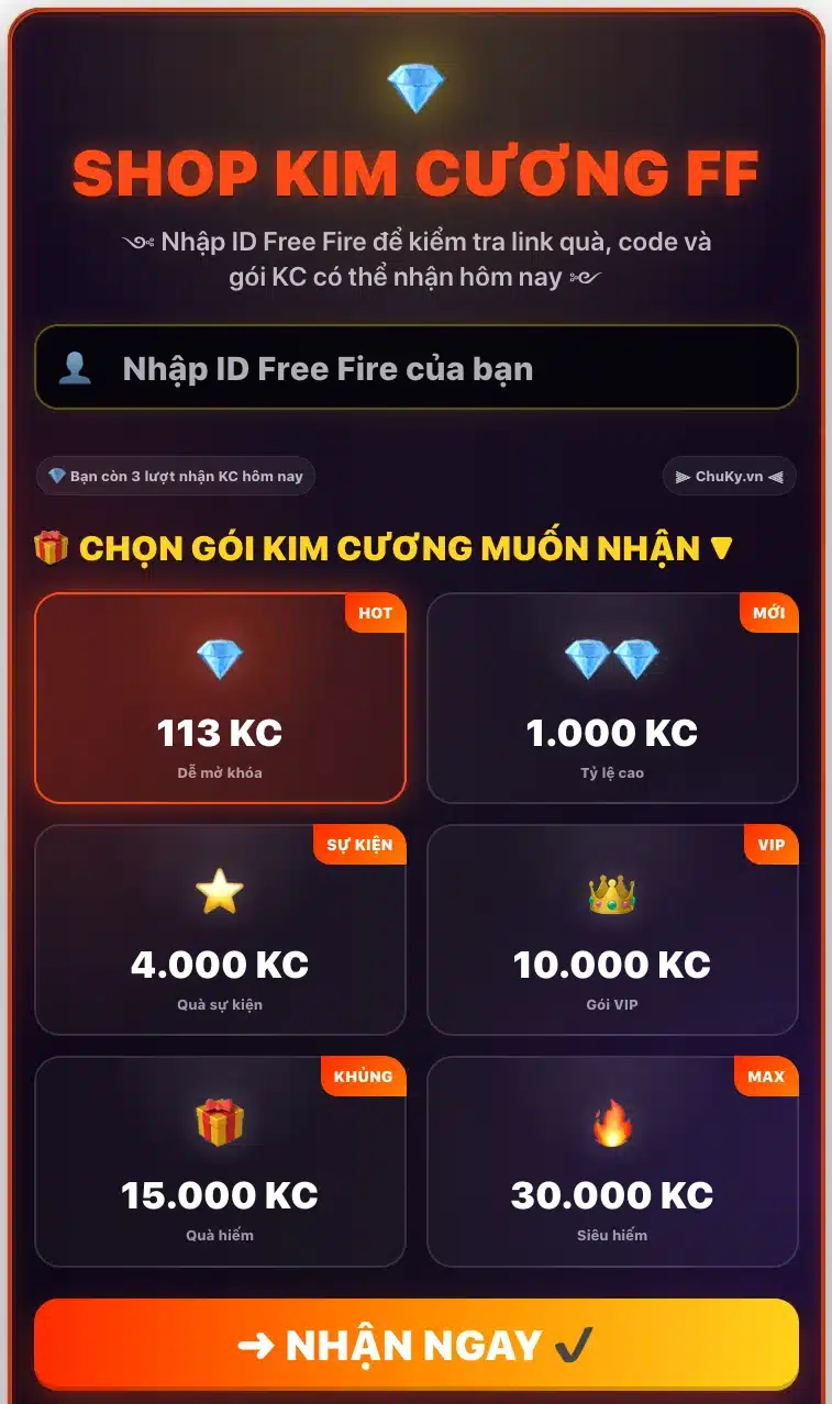 Shop Nạp Kim Cương FF