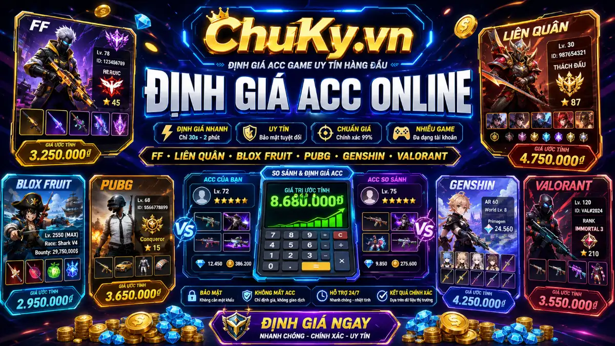 Web định giá acc online