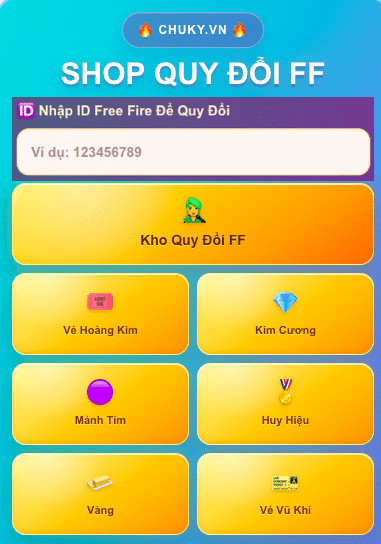 Shop Quy Đổi FF