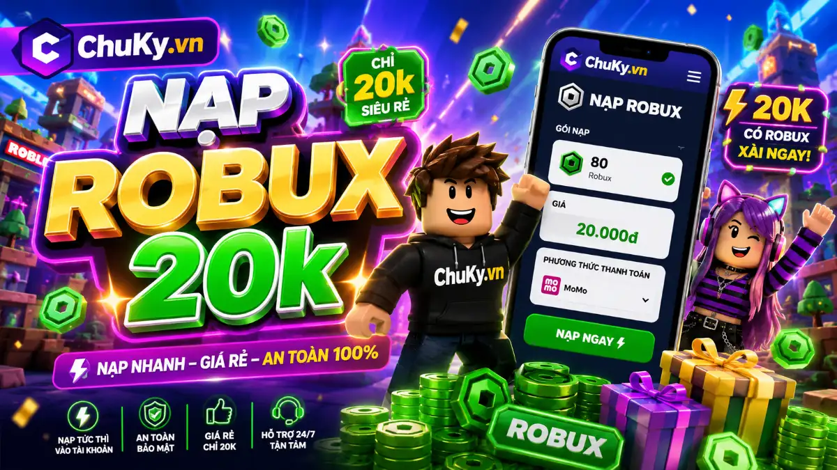Nạp Robux 20k