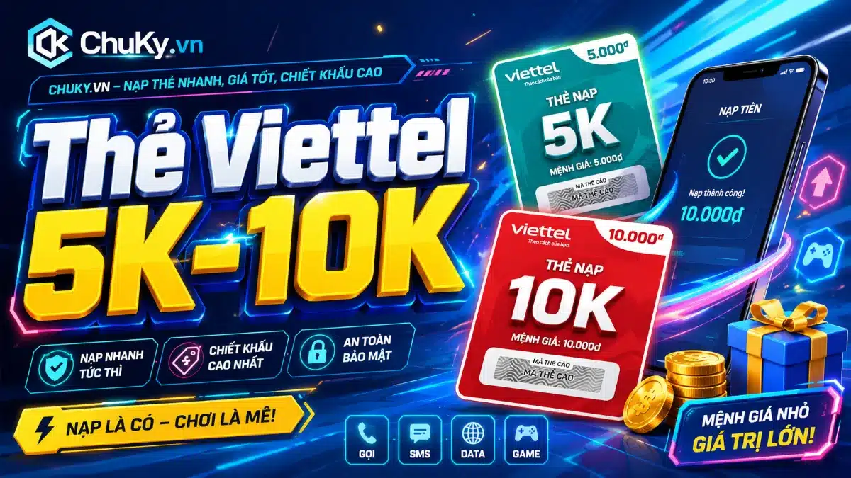 Thẻ Viettel 5k